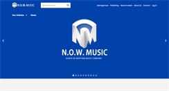 Desktop Screenshot of now-music.com